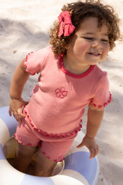 RIBBED TEE GRAPEFRUIT