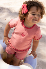RIBBED TEE GRAPEFRUIT