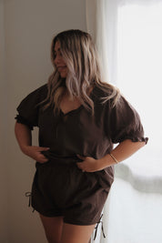 IMOGEN SHORTS TRUFFLE