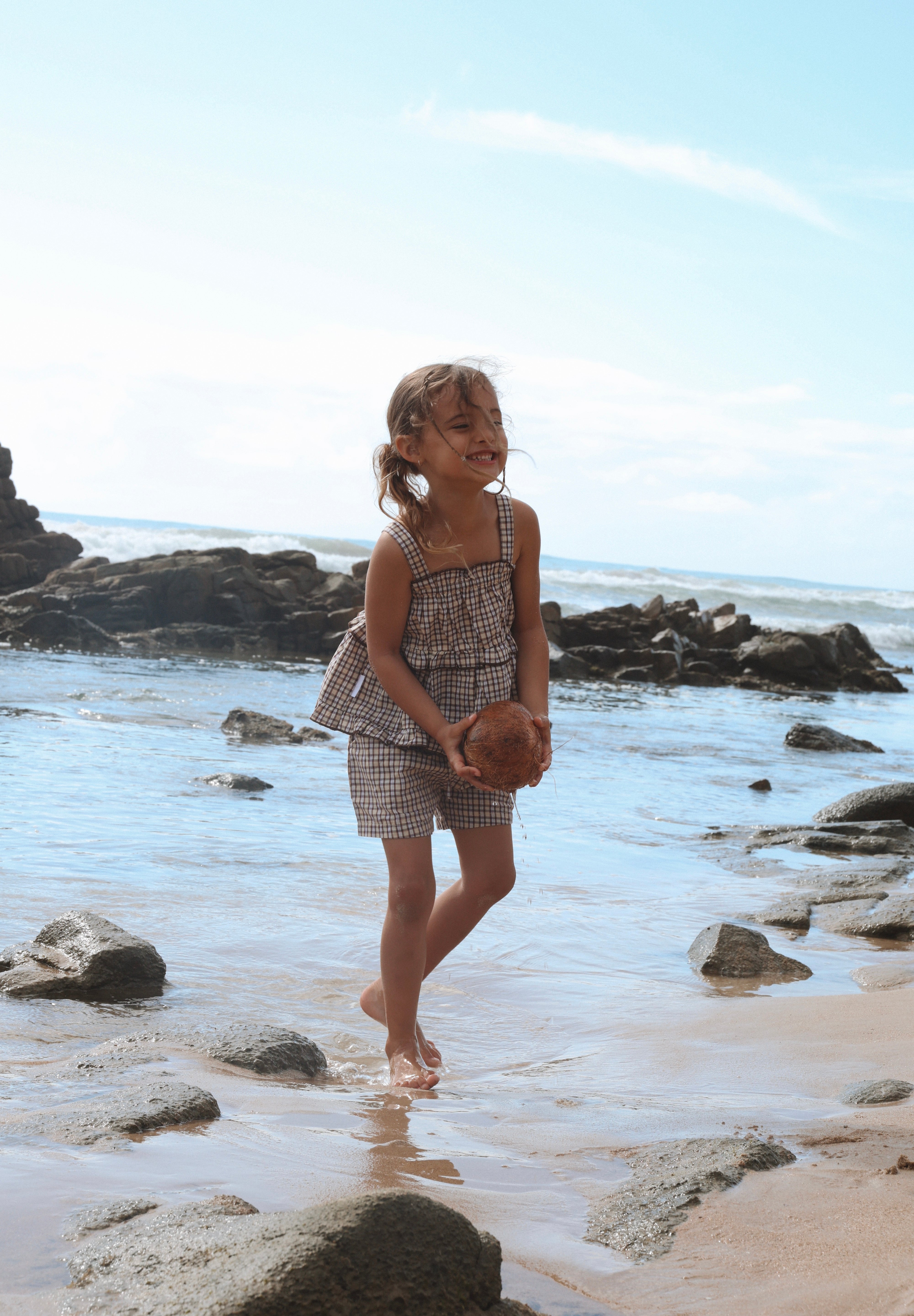 LUCY SINGLET TRUFFLE CHECK