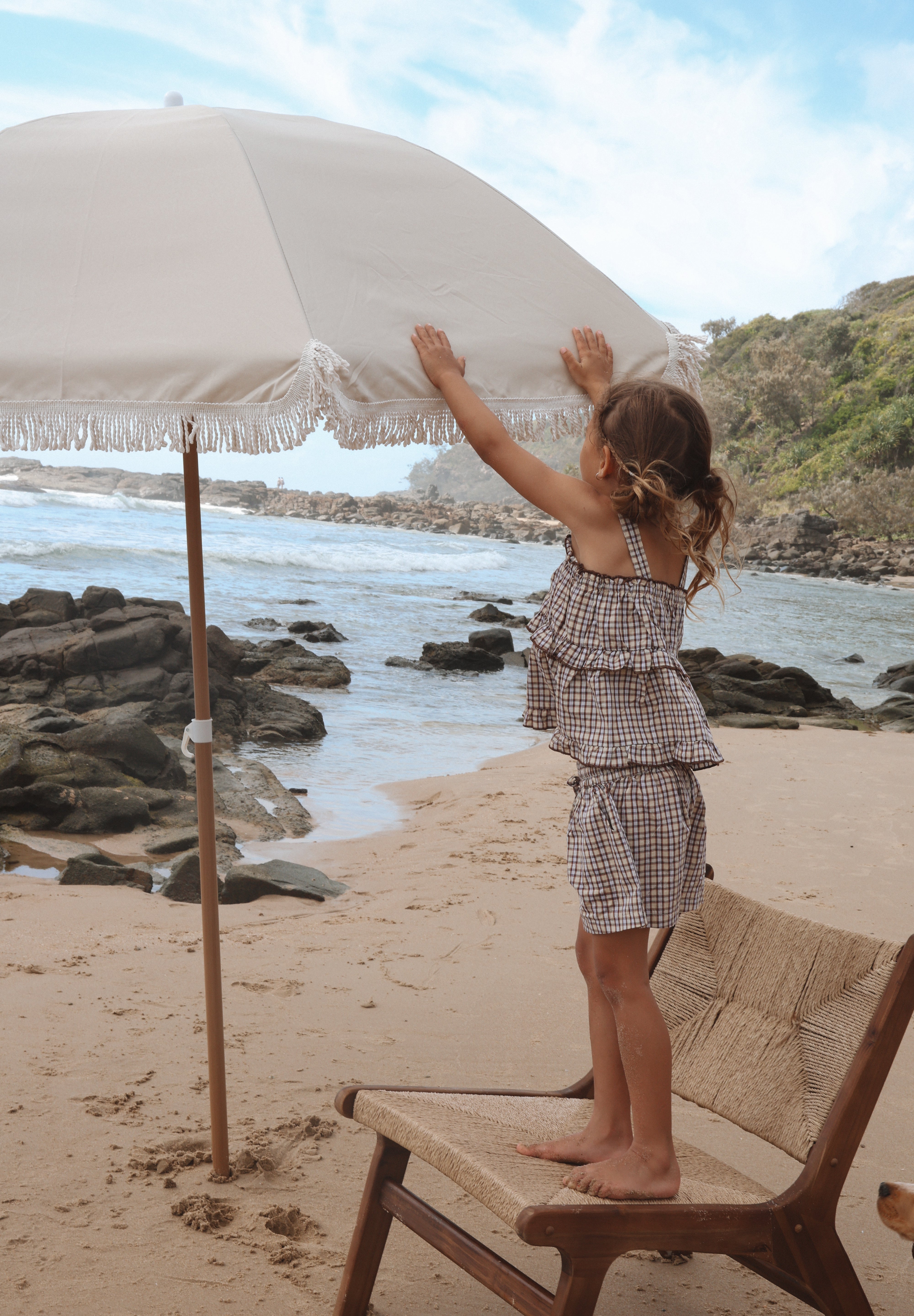 LUCY SINGLET TRUFFLE CHECK