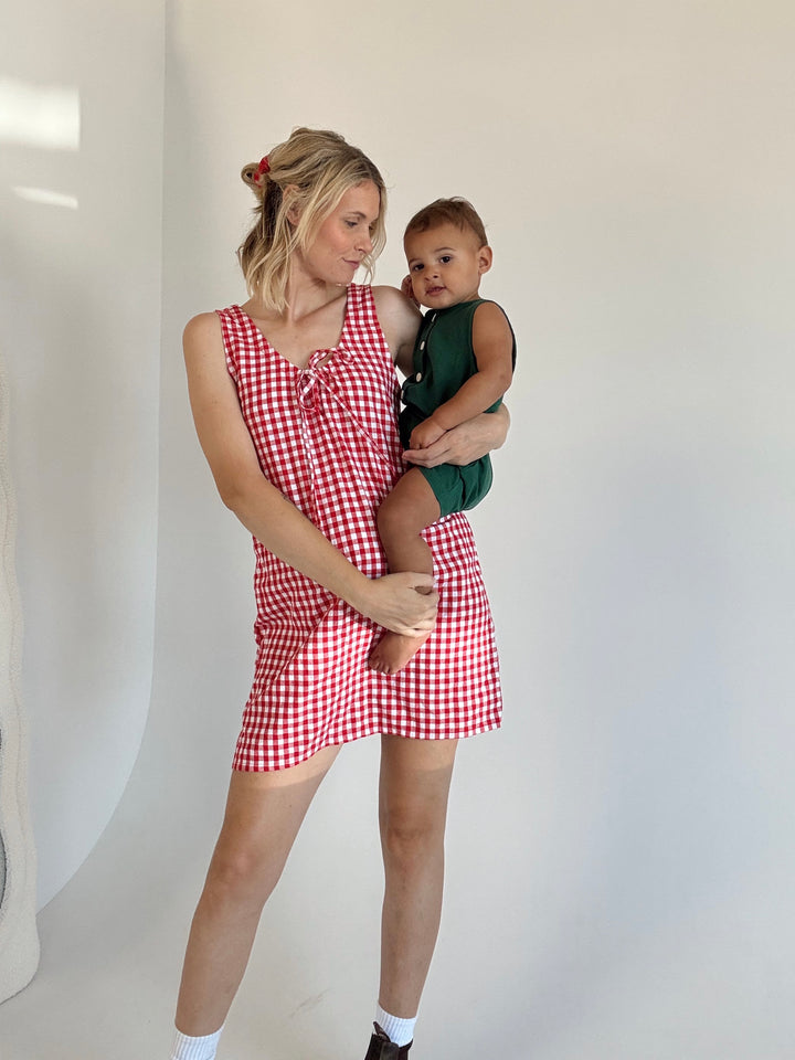 ROMY DRESS | RED GINGHAM (WOMEN'S) - PRE-ORDER MID DECEMBER