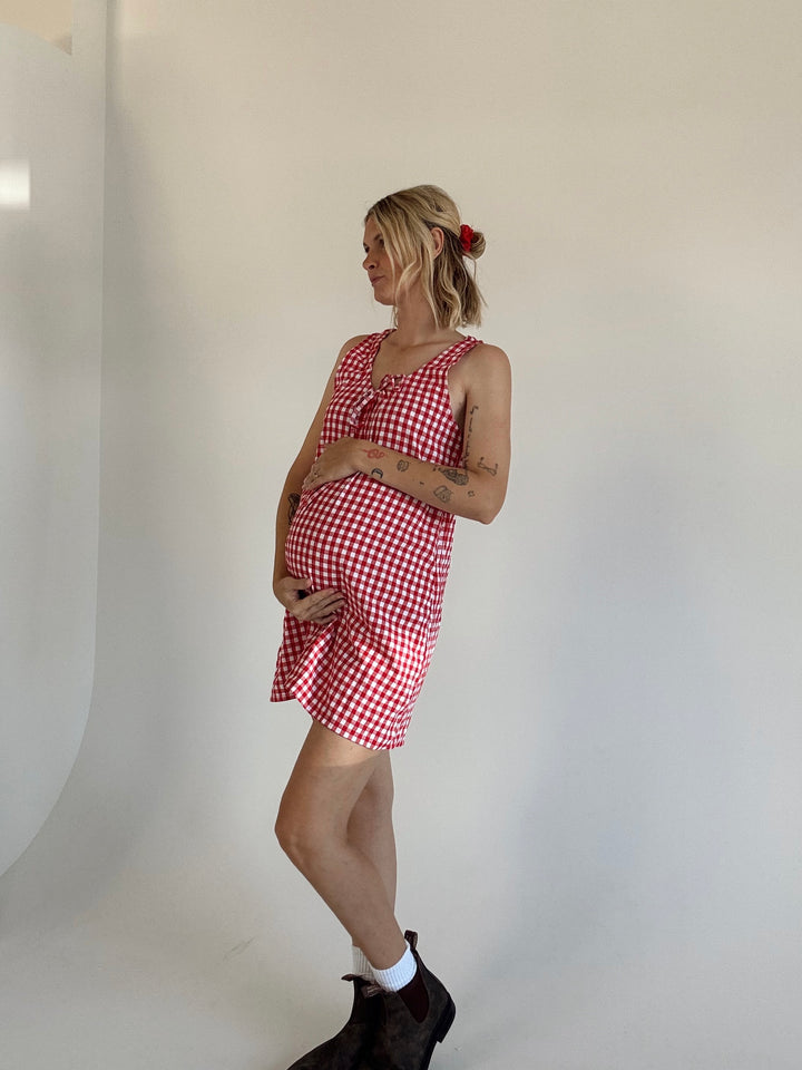 ROMY DRESS | RED GINGHAM (WOMEN'S) - PRE-ORDER MID DECEMBER