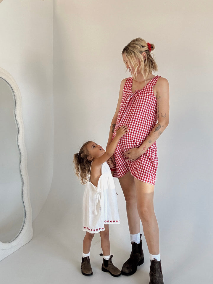 ROMY DRESS | RED GINGHAM (WOMEN'S) - PRE-ORDER MID DECEMBER