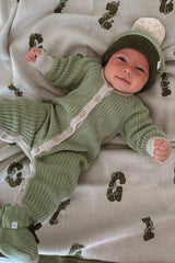 CLASSIC KNIT ROMPER ALOE