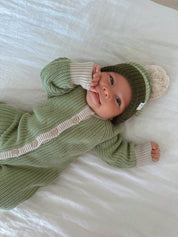CLASSIC KNIT ROMPER ALOE