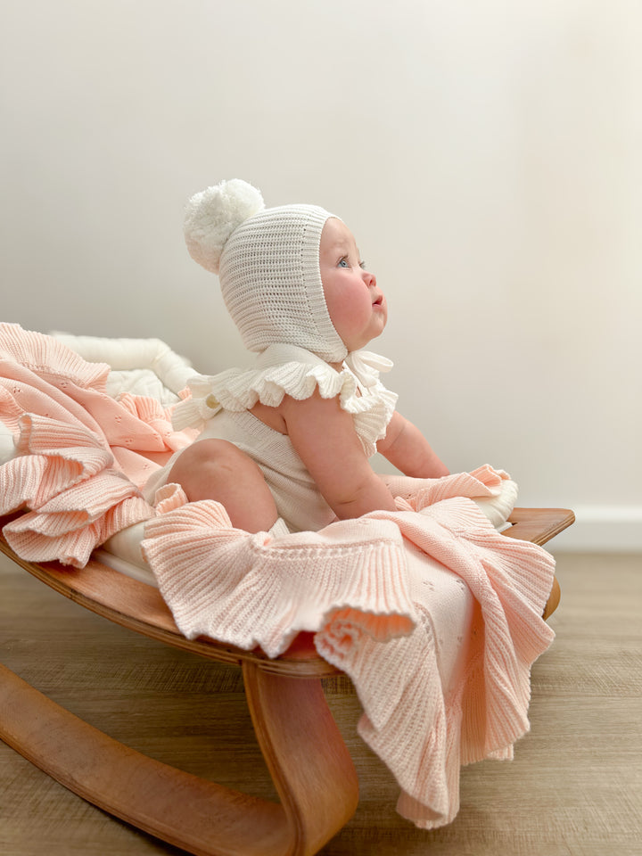 FRILL ROMPER | MILK