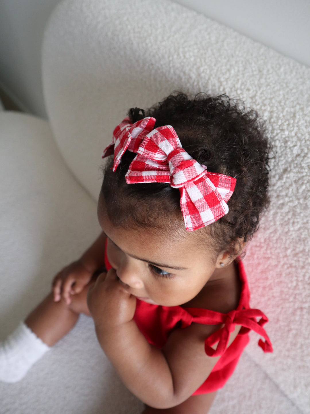 BOWS | RED GINGHAM