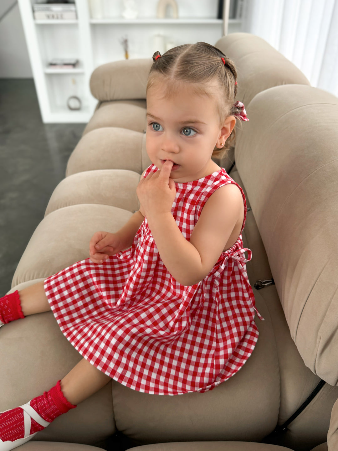 SOFIA DRESS | RED GINGHAM - PRE-ORDER MID DECEMBER