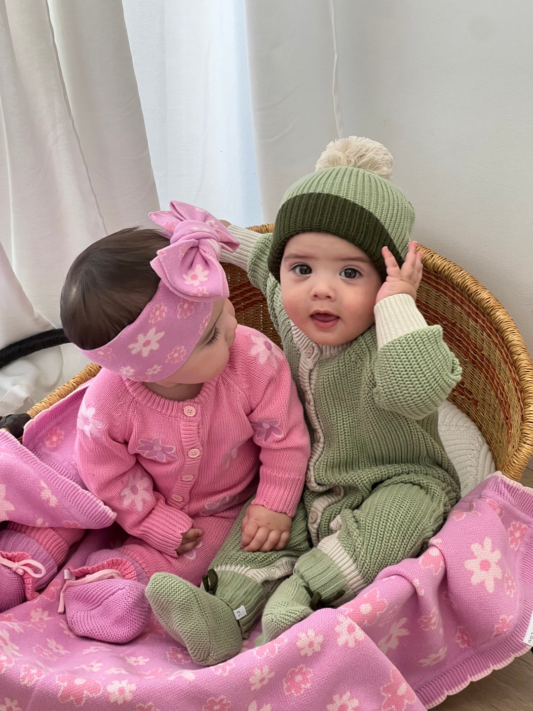 CLASSIC KNIT ROMPER ALOE