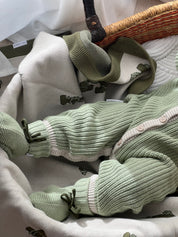 CLASSIC KNIT ROMPER ALOE