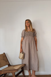 BAILEY DRESS TRUFFLE CHECK