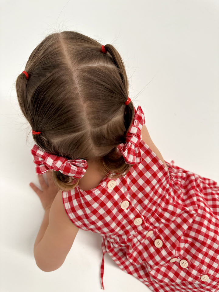 BOWS | RED GINGHAM