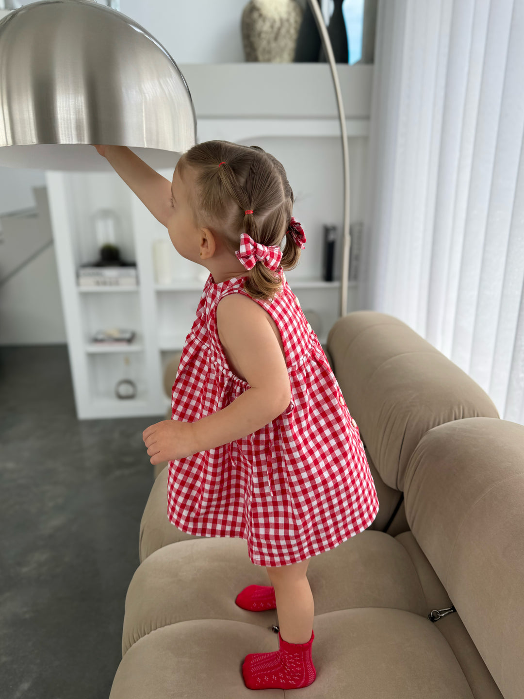 BOWS | RED GINGHAM