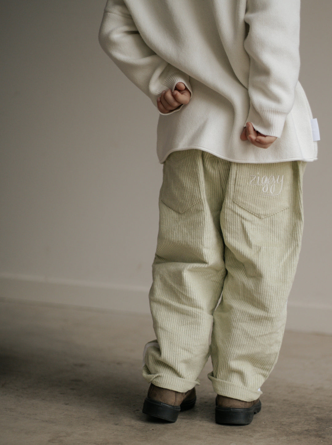 CORD PANTS | LIME