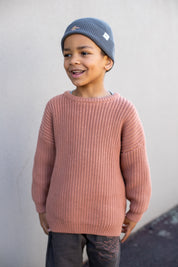 JUMPER SUPER CHUNKY TERRACOTTA