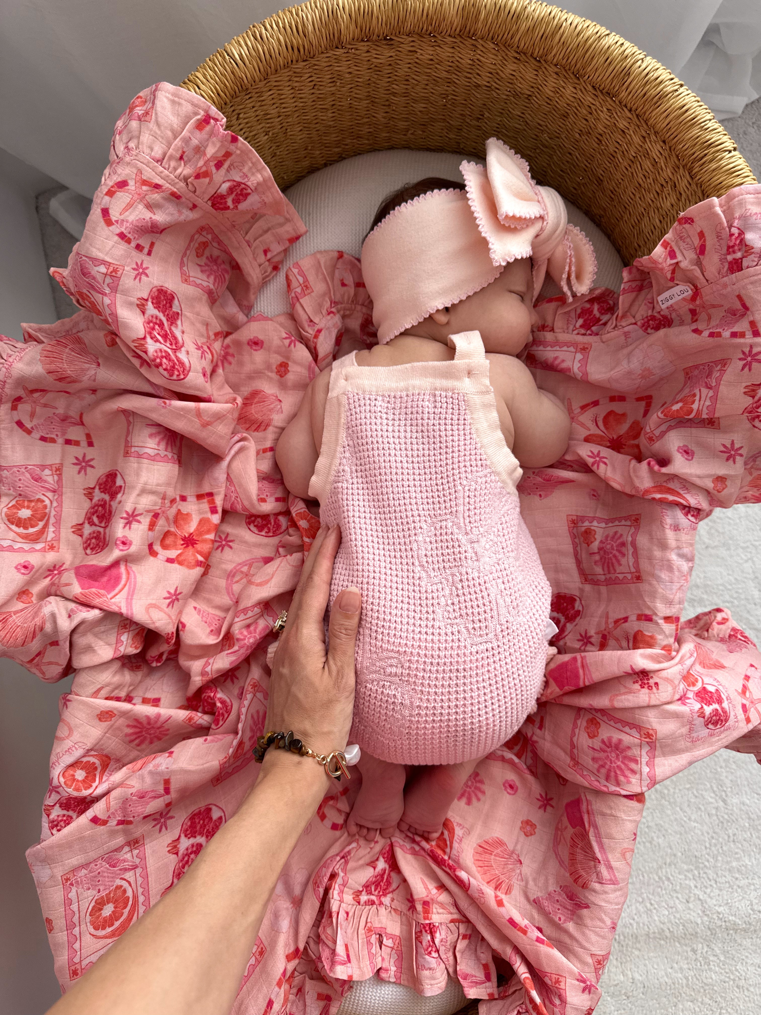 FRILL BODYSUIT HIBISCUS