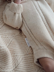 HEIRLOOM ROMPER BISCOTTI FLECK