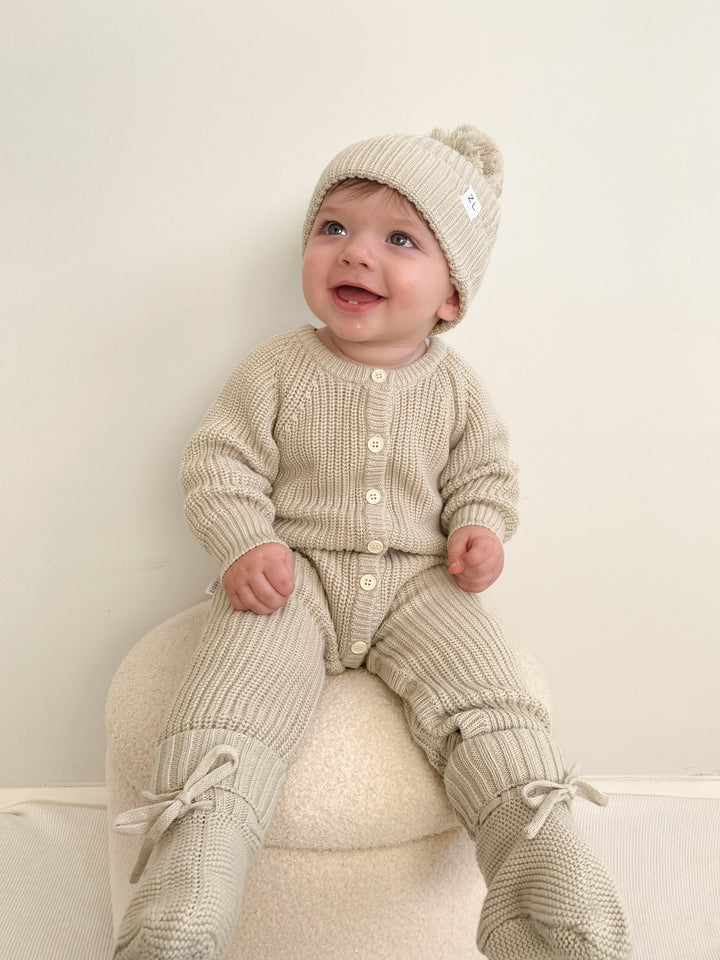 CLASSIC KNIT ROMPER | MOSS