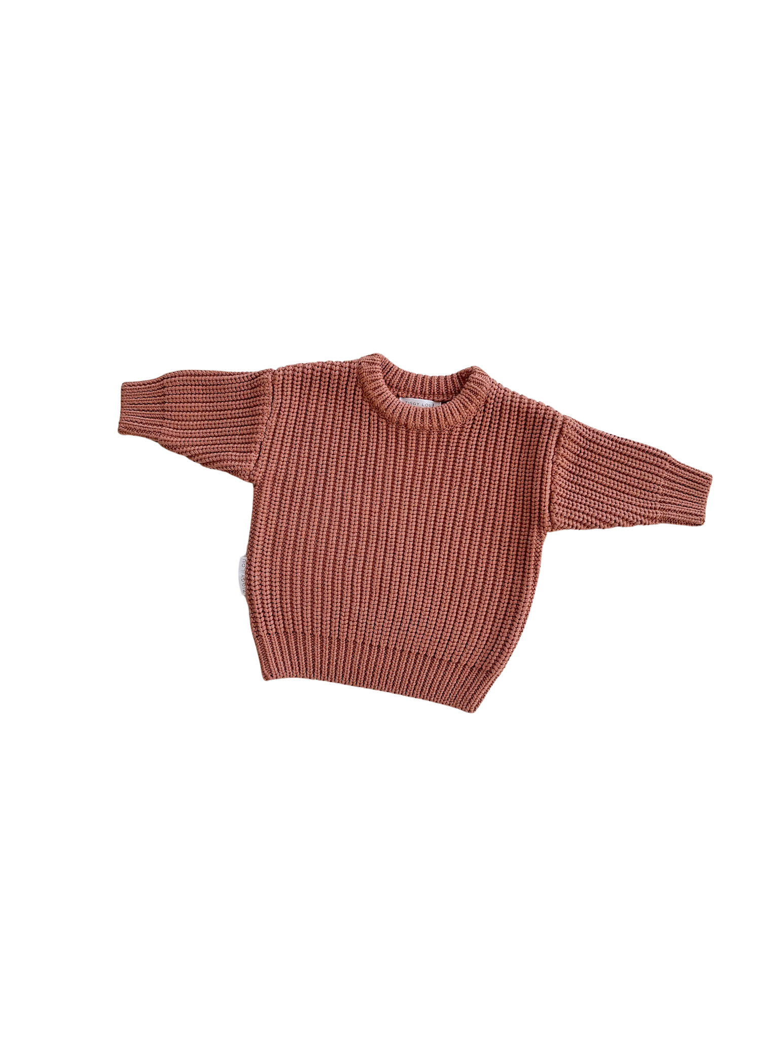 JUMPER SUPER CHUNKY TERRACOTTA
