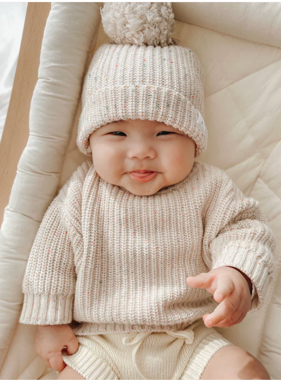JUMPER OATMEAL FLECK - SECONDS