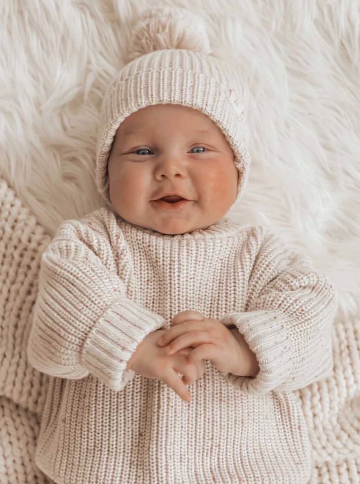 JUMPER OATMEAL FLECK - SECONDS