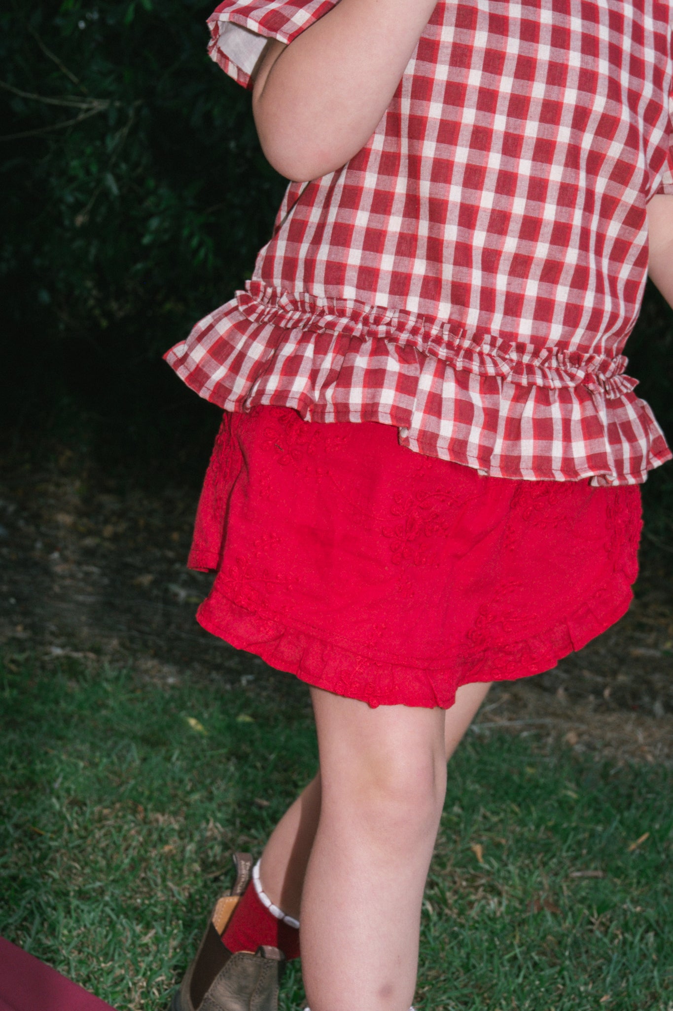SKORT CRIMSON