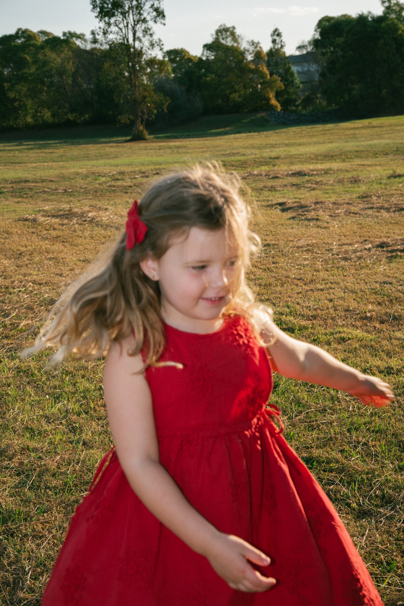 SOFIA DRESS CRIMSON