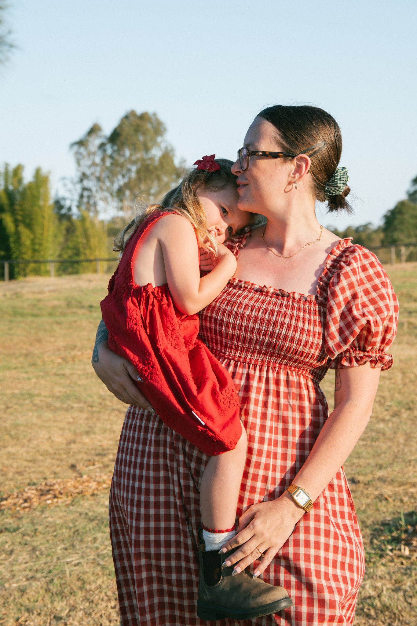 SOFIA DRESS CRIMSON