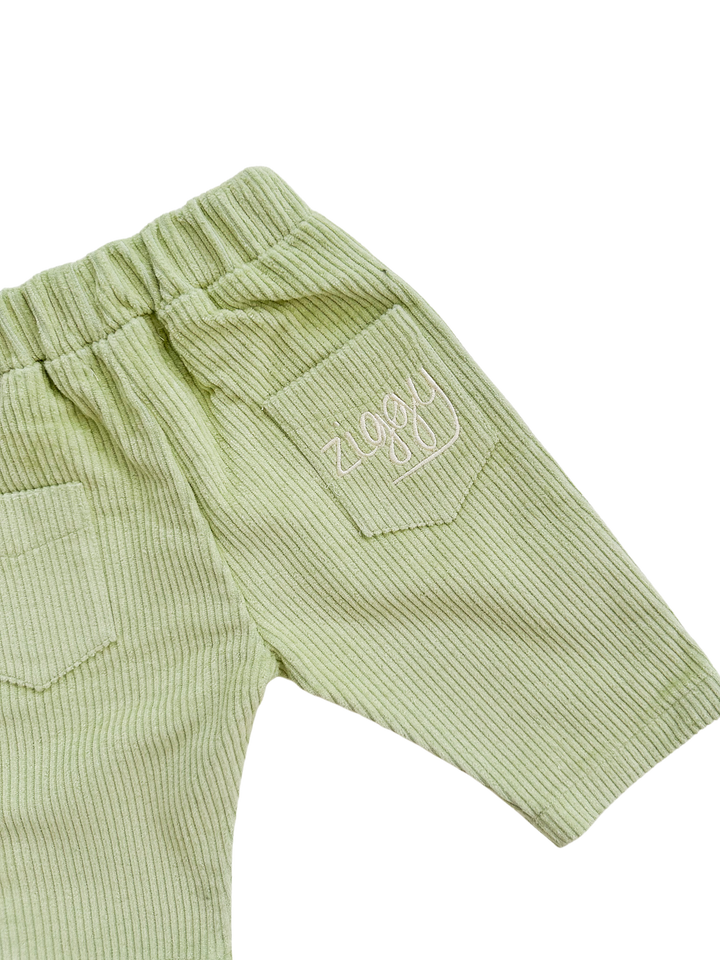 CORD PANTS | LIME