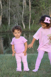 LEGGINGS FLARE LILAC