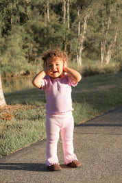 LEGGINGS FLARE LILAC