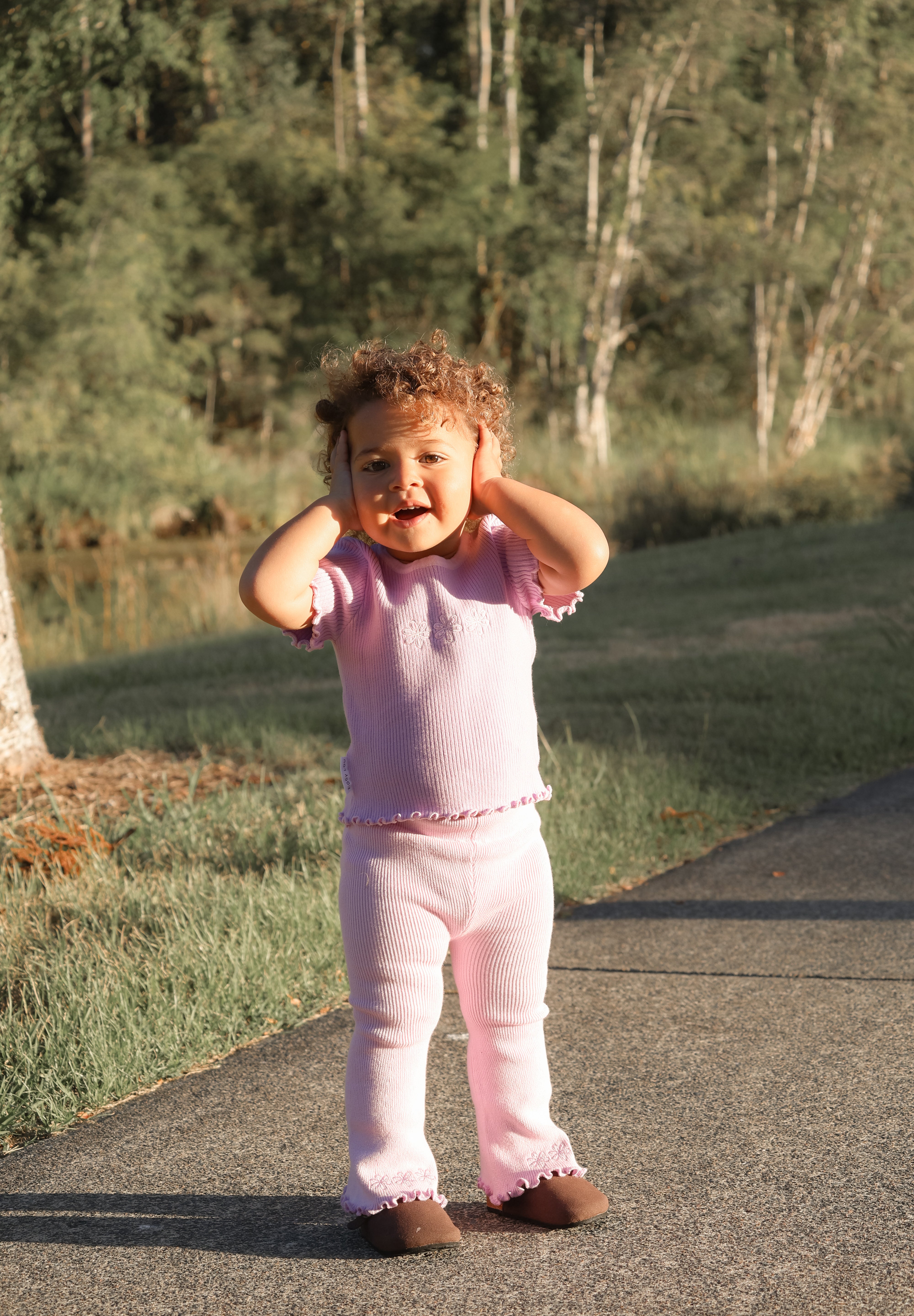 LEGGINGS FLARE LILAC