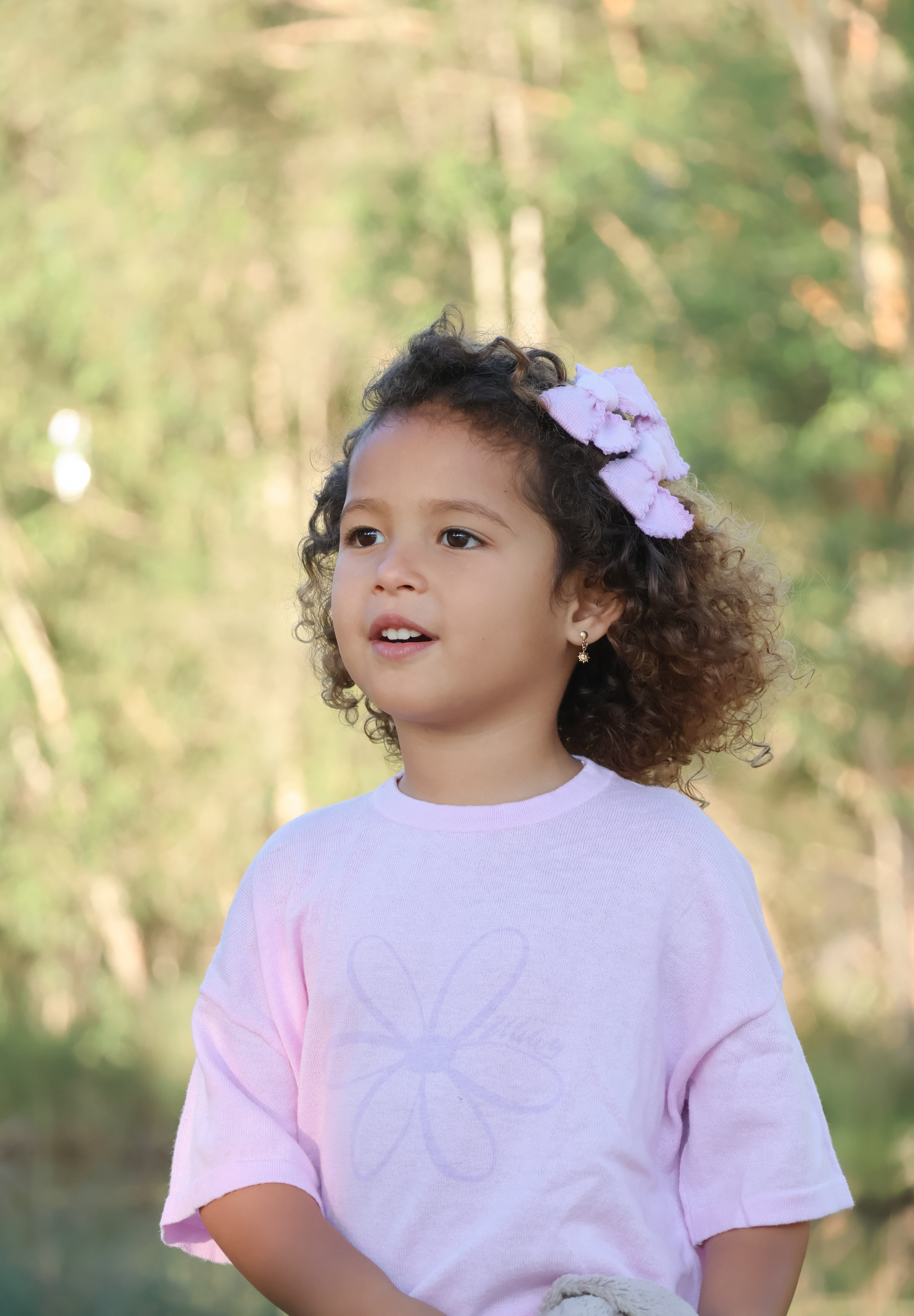 BOWS LILAC LACE