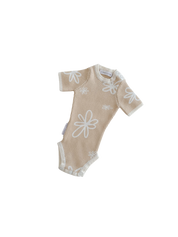 SUMMER RIBBED BODYSUIT | GIA (LATTE) - 0-3M ONLY