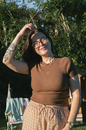 RIBBED TEE COCO