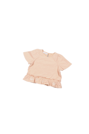 BONNIE TOP APRICOT CHECK