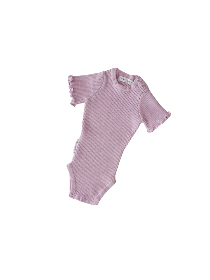 SUMMER RIBBED BODYSUIT | LILAC