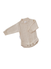 HEIRLOOM ROMPER BISCOTTI FLECK