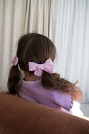 BOWS LILAC LACE