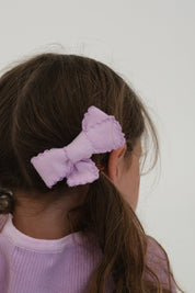 BOWS LILAC LACE