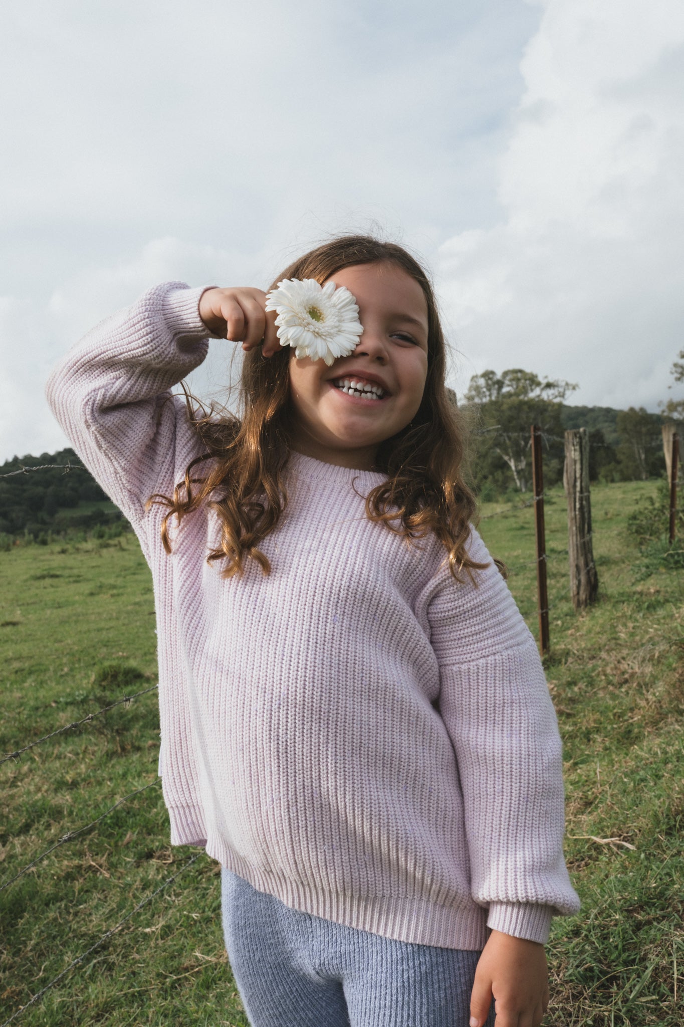 JUMPER LAVENDER FLECK