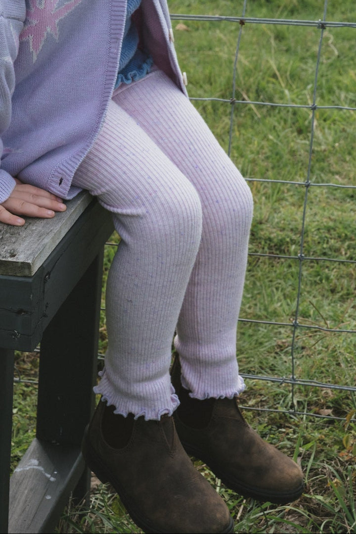 LEGGINGS LAVENDER FLECK