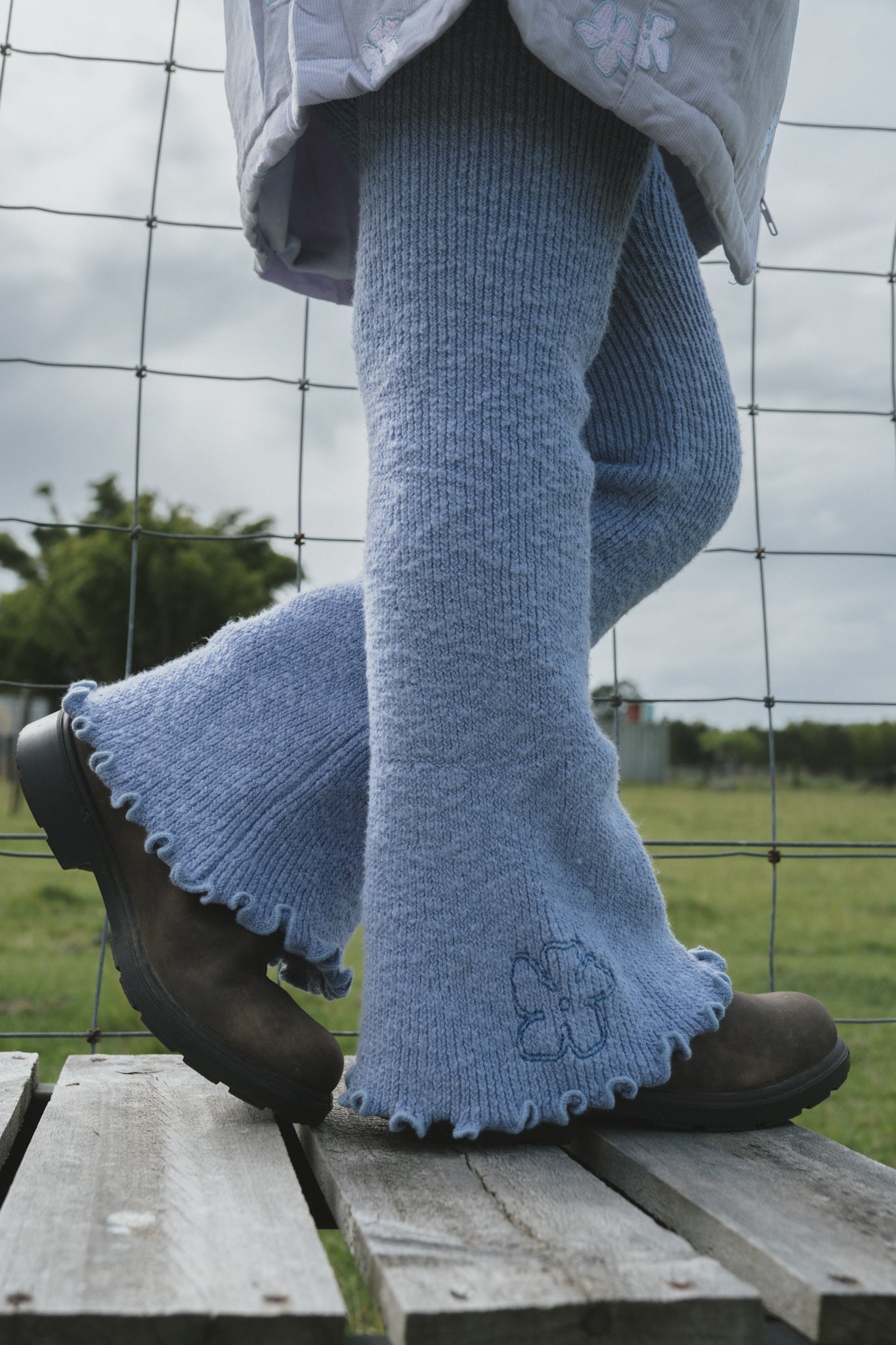 LEGGINGS FLARE BLUEBELL