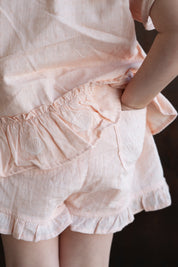 SHORTS APRICOT CHECK
