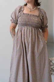 BAILEY DRESS TRUFFLE CHECK