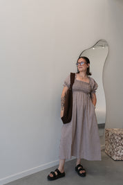 BAILEY DRESS TRUFFLE CHECK