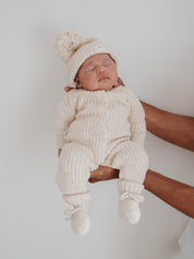 CLASSIC KNIT ROMPER HONEY